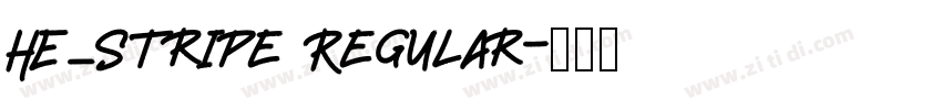 HE_Stripe Regular字体转换